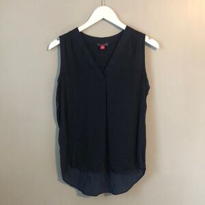 Vince Camuto Black Sleeveless Blouse